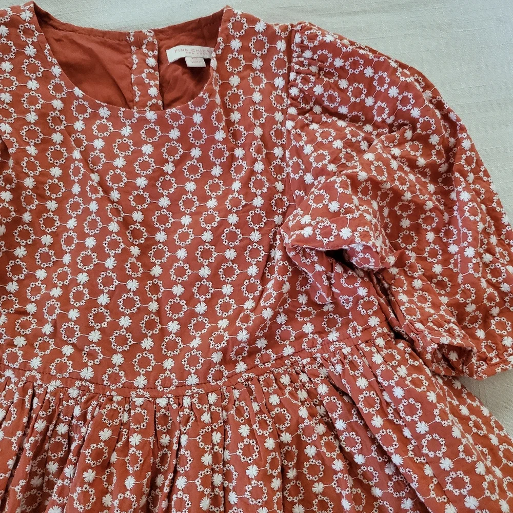 Pink Chicken rust orange dress kids 10 - Picture 7 of 10